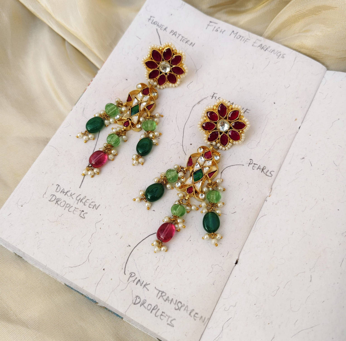 Multicolour Fish Earrings