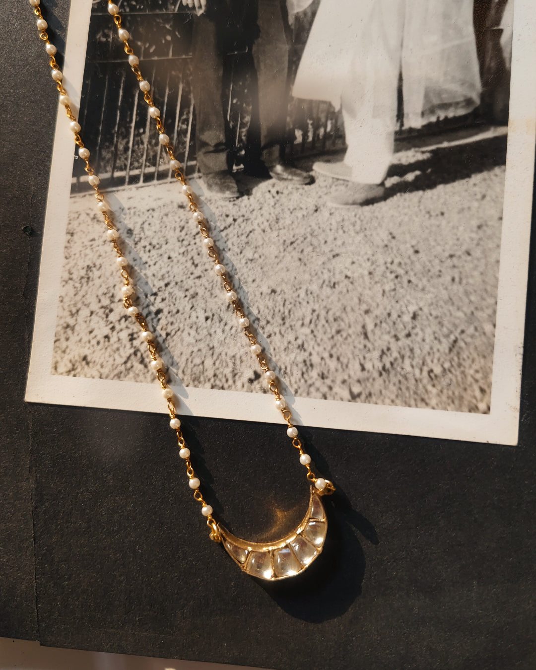 Small Moon Necklace