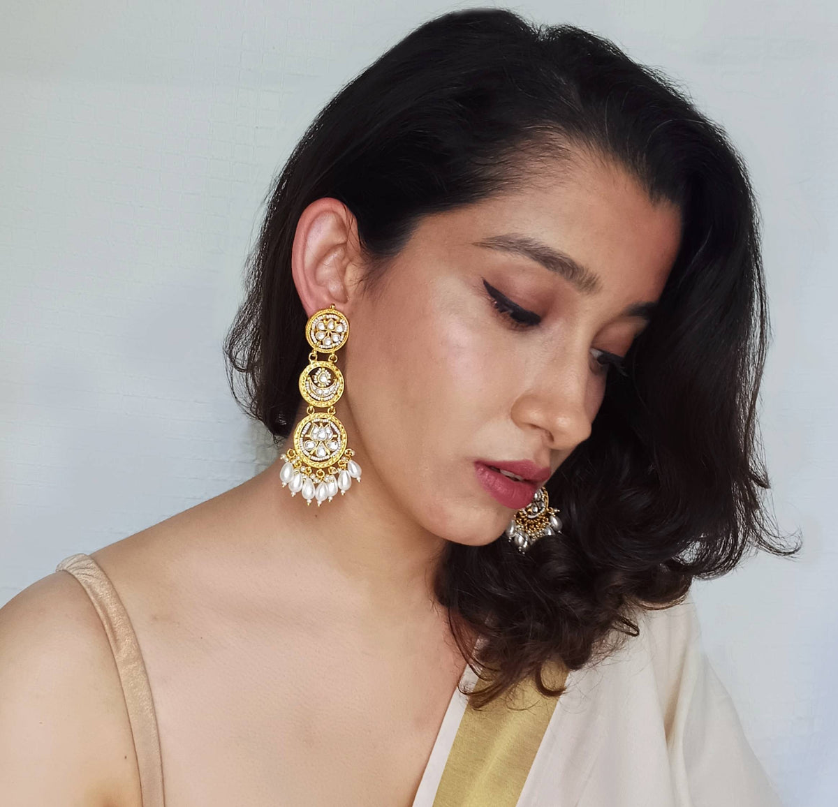 Triple Layered Earrings
