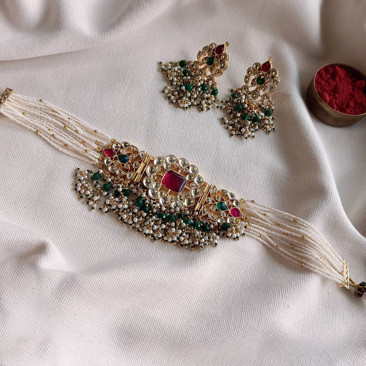 Red & Green Choker