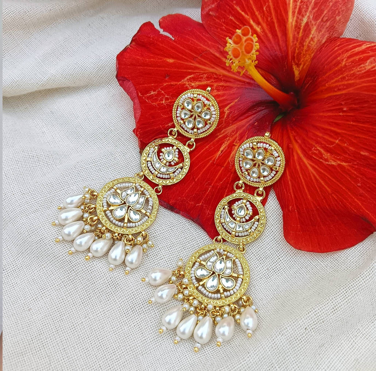 Triple Layered Earrings