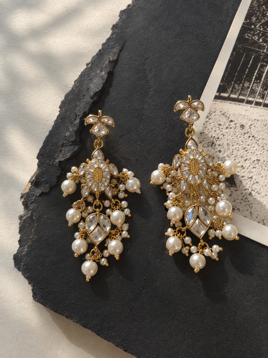 Pearl Turtle Earrings