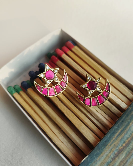 Pink Moon Earrings