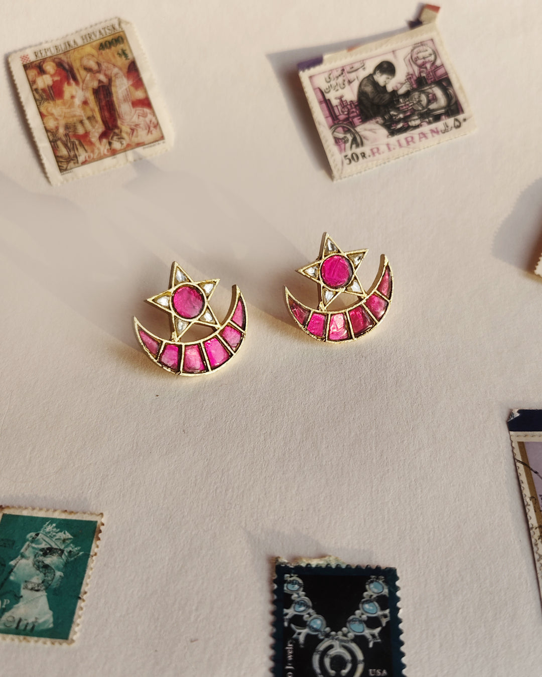 Pink Moon Earrings