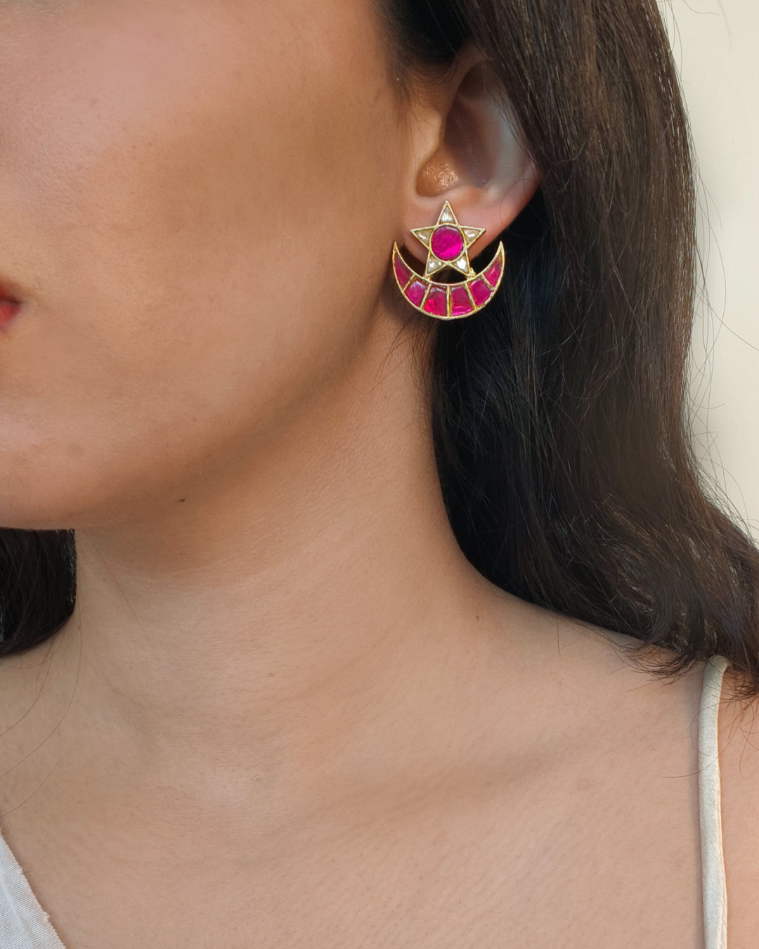 Pink Moon Earrings