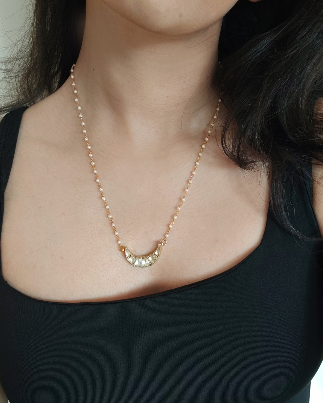 Small Moon Necklace