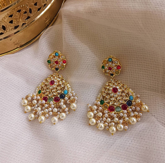 Navratan Earrings