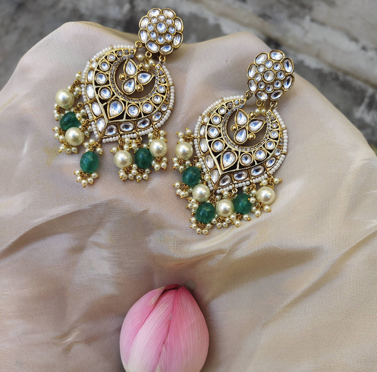 Oversized  Moissainite Chandbali