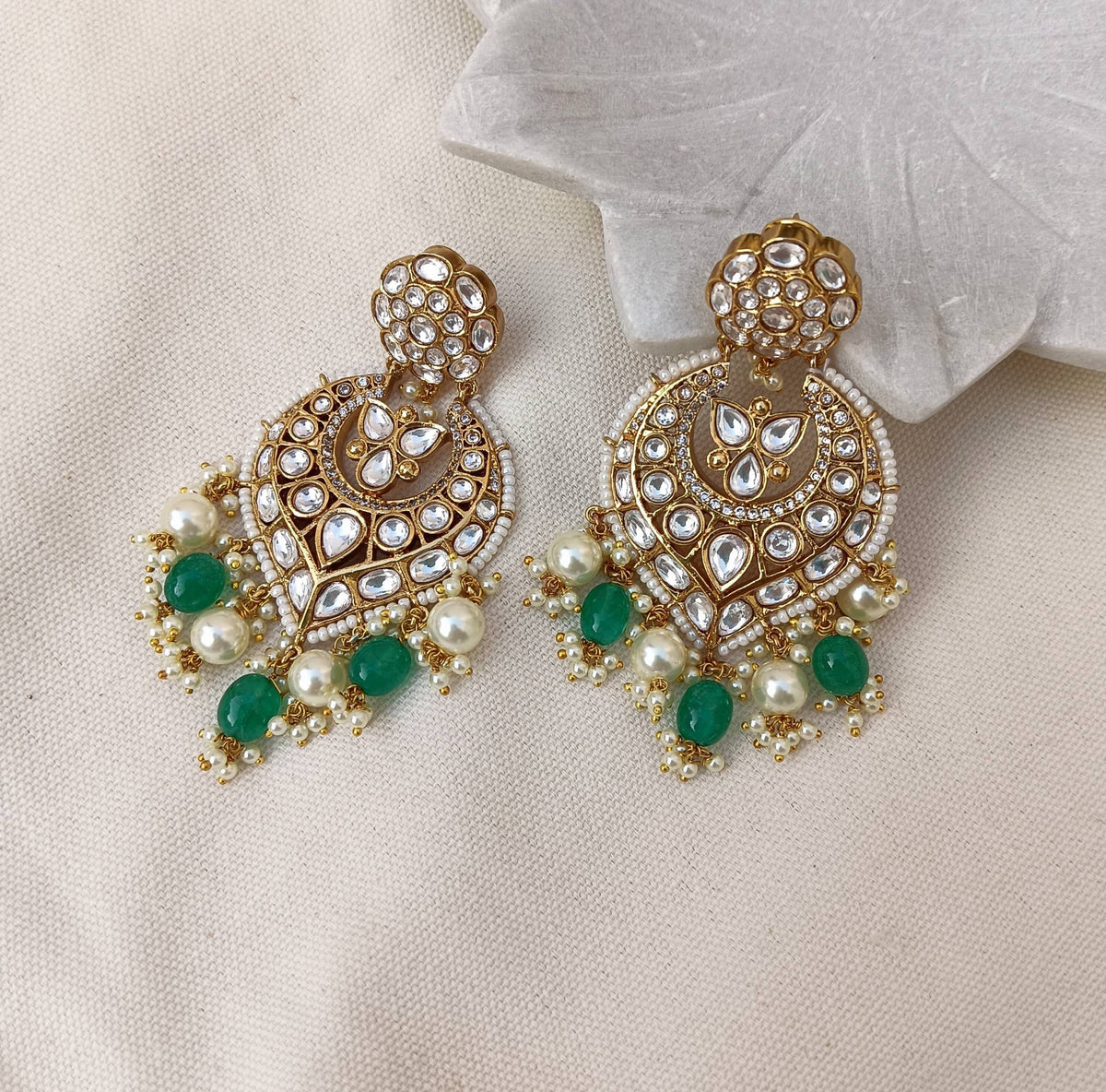 Oversized  Moissainite Chandbali